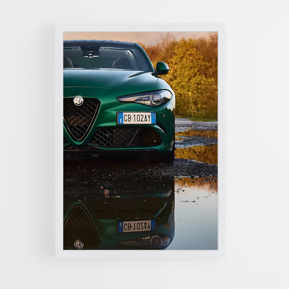 Poster Puddle Racer – affiche Alfa Romeo (vue 3)